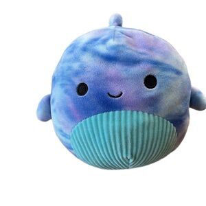 Squishmallow Blue Tie-Dye “Cyan” The Whale Plush